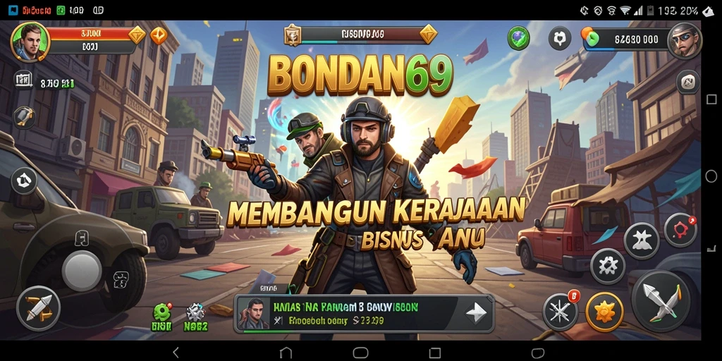Tangkapan layar memperlihatkan gameplay BONDAN69 dengan bisnis yang berkembang.
