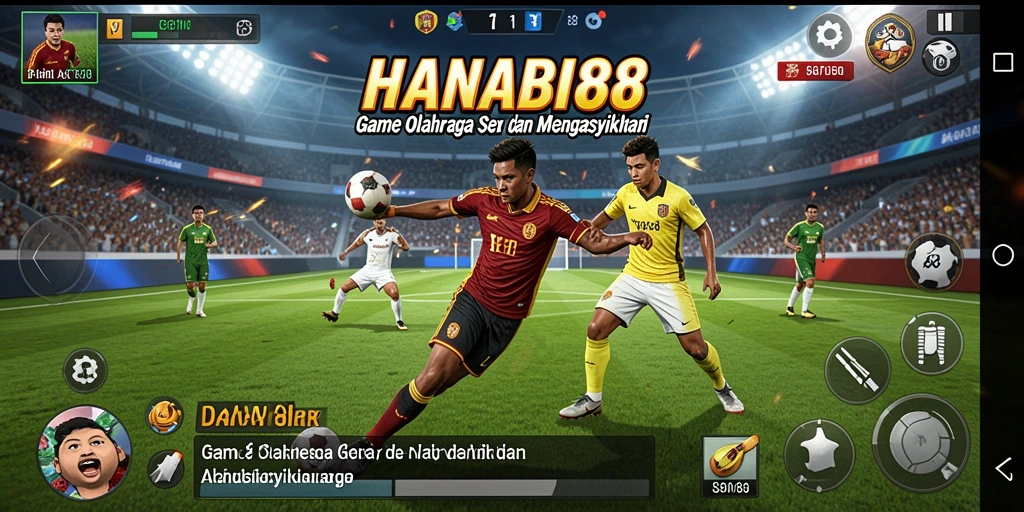 Screenshot gameplay HANABI88 yang menampilkan aksi seru dalam olahraga.