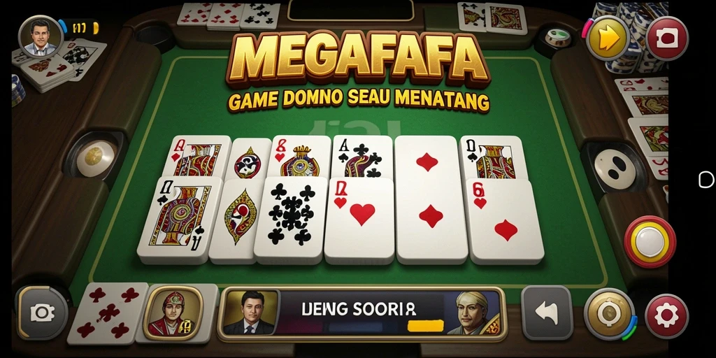 Tampilan gameplay seru dalam MEGAFAFA yang mengasyikkan.