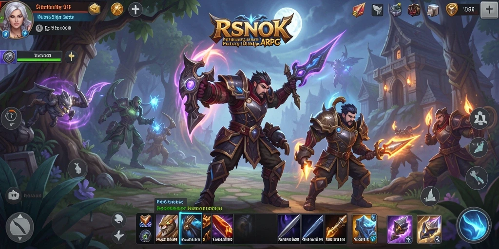 Tampilan gameplay menakjubkan di RSNOK yang penuh aksi.