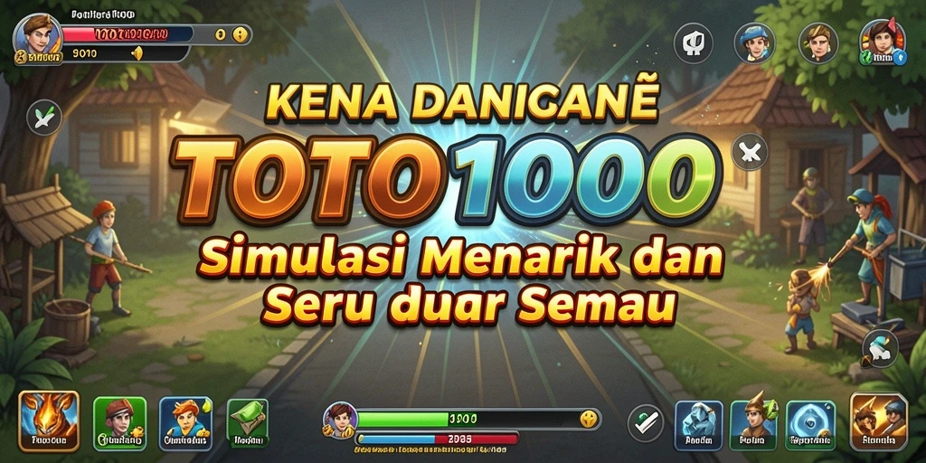 Gameplay menarik dari TOTO1000 yang menggambarkan simulasi kehidupan.